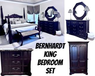 Bernhardt King Bedroom Set 1/2 Price is $1,250.00 for the whole set