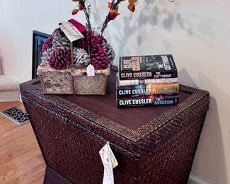 Rattan chest half price is $17.50 décor half off also