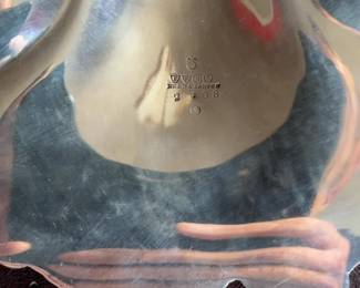 Vintage Silver Plated Shell Dish with Grapevine Motif