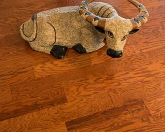Handcrafted Beaded African Water Buffalo