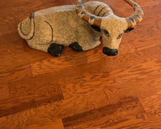 Handcrafted Beaded African Water Buffalo