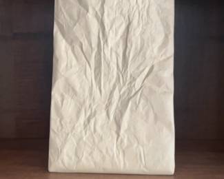 Michael Harvey Ceramic Paper Bag Vase