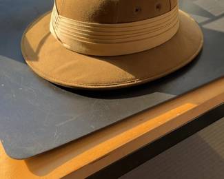 Tan Khaki Pith Helmet Safari Hat