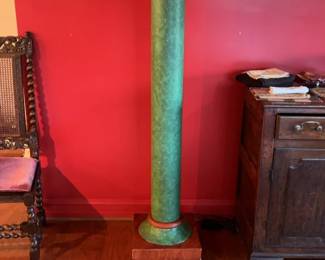 Green Palm Style Pillar Light 14 x 76