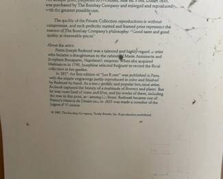 Framed Pierre-Joseph Redouté Botanical Rose Print - Rosa Gallica