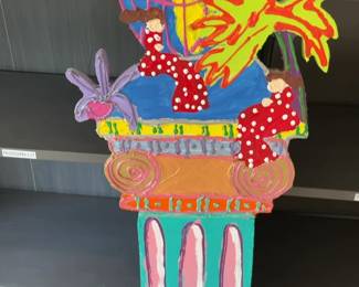 Claudia DeMonte Commemorative Column, Acrylic On Gatorboard