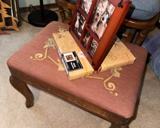 Needlepoint stool