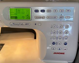 Janome Memory Craft 6600sewing machine