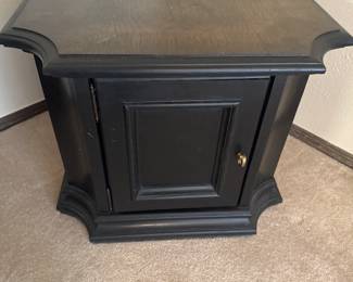 Vintage end table, painted inside 