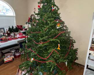 Christmas tree, decorations