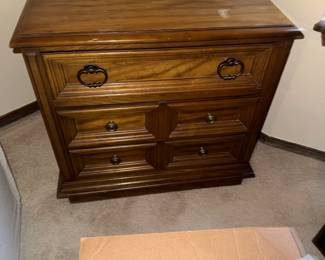 vintage bedside table