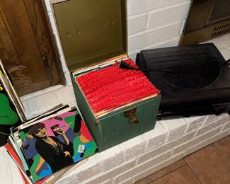 Records; LP & 45, record players