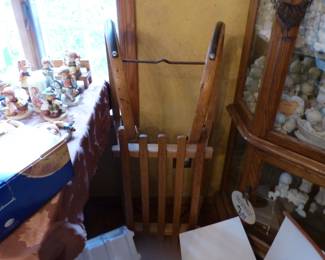 Antique wood sled toboggan