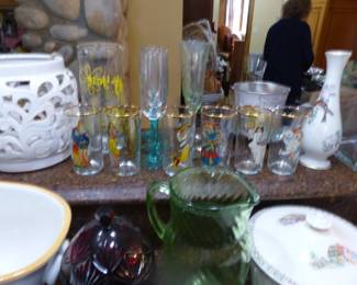 Vintage glassware
