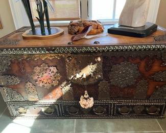 Fabulous brasses on this piece - purchased from Paul Sanderson's antique shop