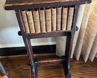 Possibly a church kneeling stand- set of Shakespeare books
