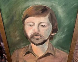 Painting of Clark Walker by one of his fellow students years ago