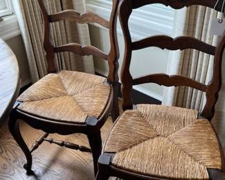 Set of 6 French country chairs