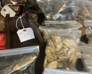 Multiple bags of arrowheads