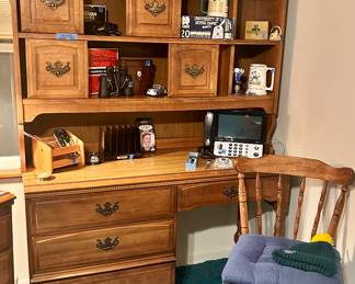 MCM student desk 50w x19”dx 31h w/ chair $75
Top bookshelf 48”h