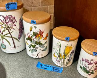 Portmerion botanic ceramic canister set $100
Individually priced as pictured.