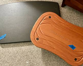 Relax the Back Board $45
Black turntable top $18