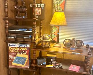 Cassette Holder Drawers $20ea,
doodle desk $10,
Gone with the Wind, Ttitanic Disney VHS