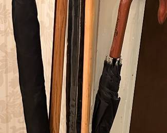 Umbrellas & canes $10-15; holder $15