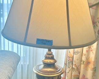 Stiffel MCM Solid brass table lamp, 2 available, $145ea