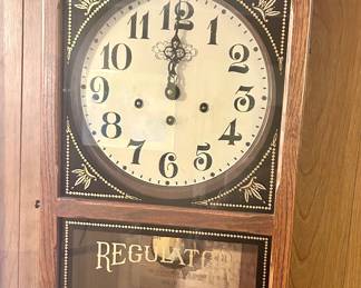 antique Regulator Wall Clock #265C $125
15@w x 6dx 29”h
