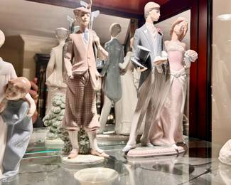 Lladro Golfer, Lladro Bride & Groom