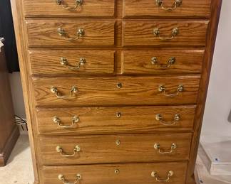 Vintage ThomasvilleTallboy dresser 39.5w x 52”h $145