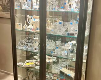 48”x17”d x 76”h lit curio $250