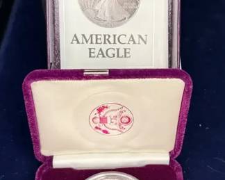 American Eagle 1 Ounce Proof, Silver Bouillon Coin