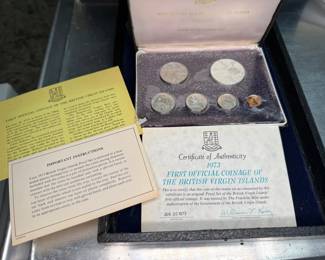 1973 British Virgin Islands First Coinage Set
