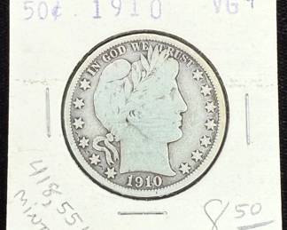 1910s Barber Half Dollar