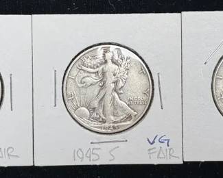 Walking Liberty Half Dollars 1940s