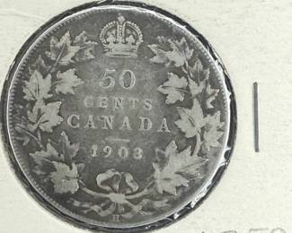 1903 Canada 50 Cents coin