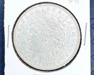 1921 Morgan Silver Dollar.