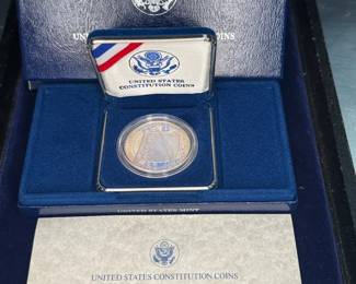 1987 US Constitution Silver Dollar