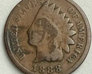 1888 Indian Head Cent coin