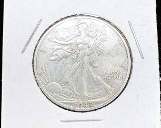 1942s Walking Liberty Half Dollar
