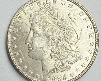 1885 Morgan Silver Dollar coin