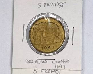 Belgian Congo 1925, 1936  1947 