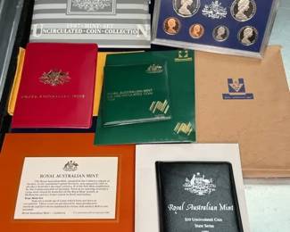 Royal Australian Mint Proof And Uncirculated Coin Sets