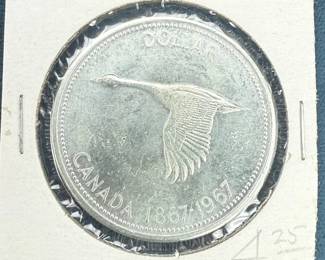 1967 Canadian Silver Dollar Flying Goose