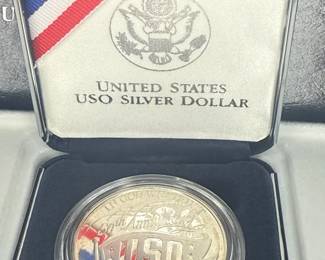 1991 USO Silver Dollar Proof