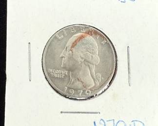 1970d Quarter With Planchet Error