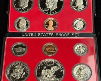 Five Us Proof Set 1974 To 1978 