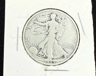 1939 Walking Liberty Half Dollar